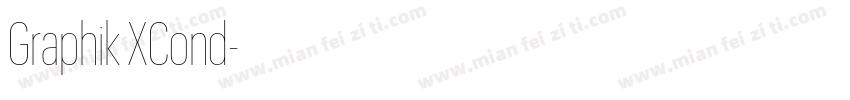 Graphik XCond字体转换